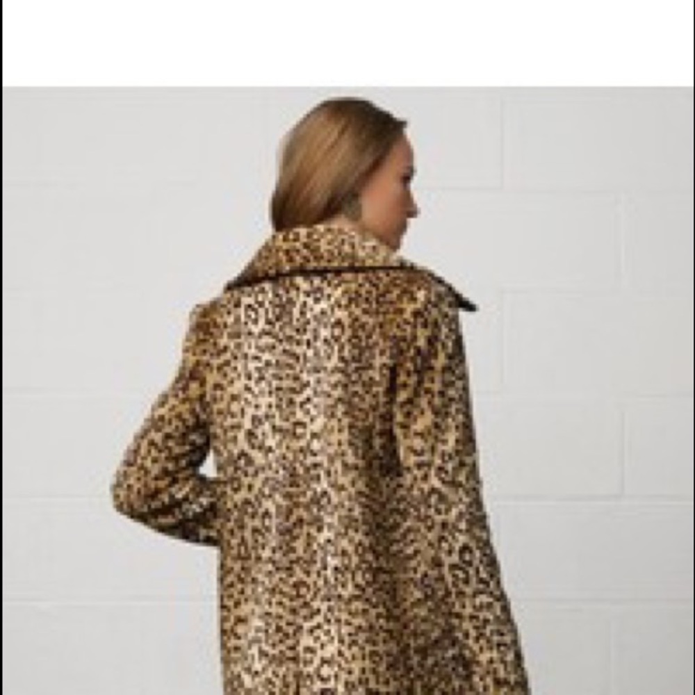 RALPH LAUREN FAUX FUR LEOPARD JACKET - Picture 3 of 4
